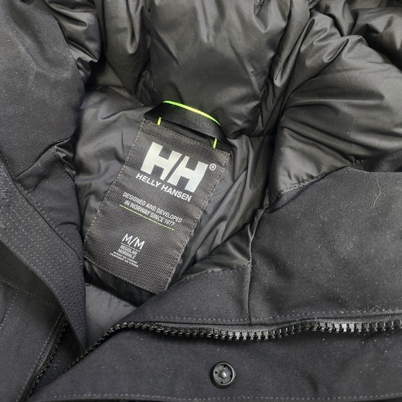 Helly Hansen Size M Down Black Warm Parka - Picture 11 of 17